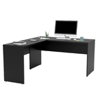 Mesa De Escritório Em L 1.60x1.50 Netmobil Tampo 30mm - Preto