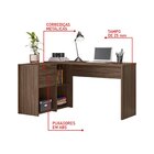 Mesa De Escritório Em L 2 Gavetas 3 Nichos Office Nt 2060  No