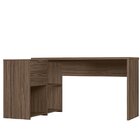 Mesa De Escritório Em L 2 Gavetas 3 Nichos Office Nt 2060  No