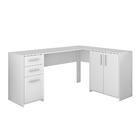 Mesa De Escritório Em L 2 Gavetas 3 Portas Havana Notável Bra