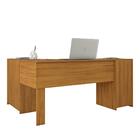 Mesa De Escritório Em L 2 Gavetas 3 Portas Havana Notável Fre