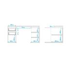 Mesa De Escritório Em L Com 2 Gavetas E 5 Nichos - Preto