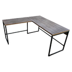 Mesa De Escritório Em L Em Estilo Industrial 1,50m Em Ferro E