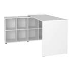 Mesa De Escritório Em L Nero Com Gaveteiro Bit 4 Gv Branca