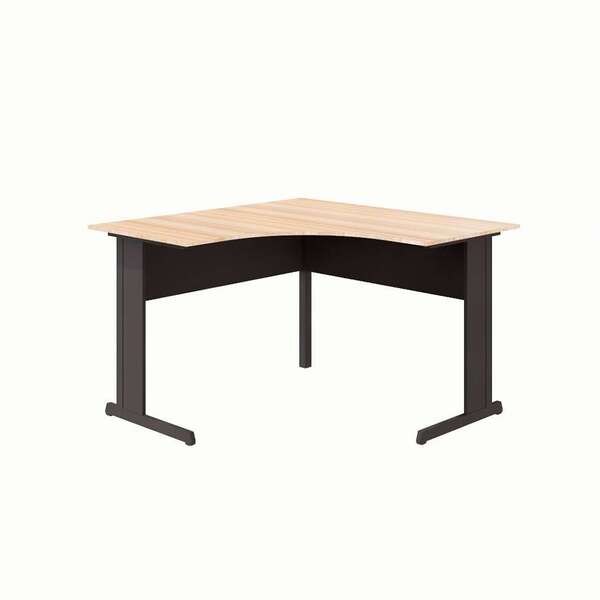 Mesa De Escritório Em L New City Calvi E Preta 120 Cm