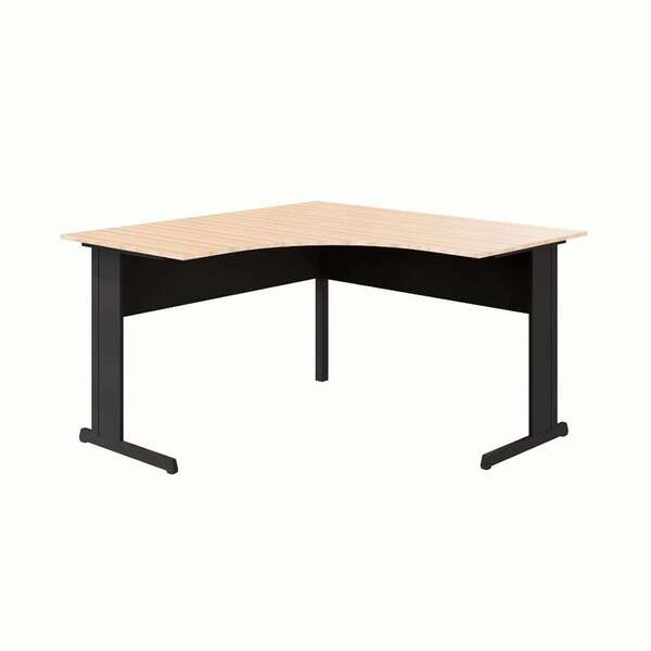 Mesa De Escritório Em L New City Calvi E Preta 135 Cm