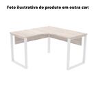 Mesa De Escritório Em L Pé Tubular Pe25 Em Mdp 125 X 125 X 60