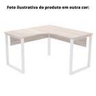 Mesa De Escritório Em L Pé Tubular Pe25 Em Mdp 155 X 155 X 60