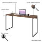 Mesa De Escritório Escrivaninha 135cm Dynamica Industrial C08
