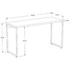 Mesa De Escritório Escrivaninha 135cm Dynamica Industrial C08