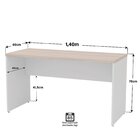 Mesa De Escritório Escrivaninha 140x60cm Tampo 3cm Carvalho /