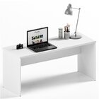 Mesa De Escritório Escrivaninha 160x60cm Tampo 30mm Branco