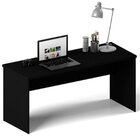 Mesa De Escritório Escrivaninha 160x60cm Tampo 30mm Preto