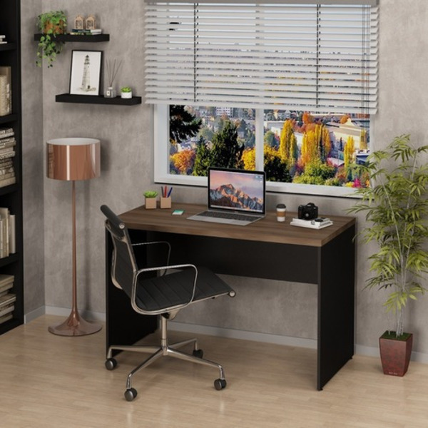 Mesa De Escritório Escrivaninha 1.20x60 Tampo 30mm Netmobil -