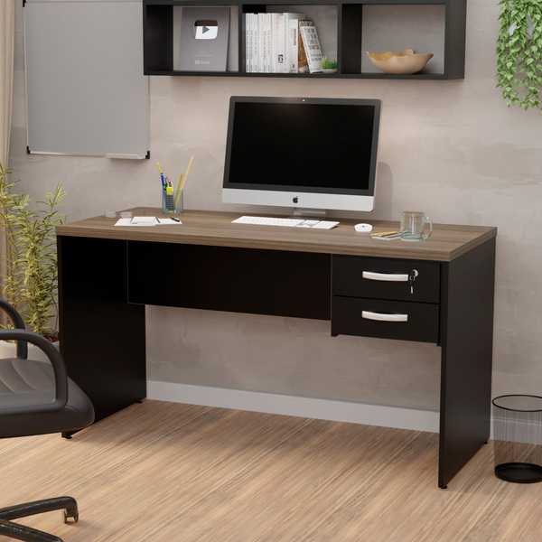 Mesa De Escritório Escrivaninha 1.40x60 C/gaveteiro Netmobil