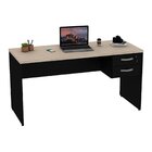 Mesa De Escritório Escrivaninha Com Gaveta 2 Gavetas 140cm Ca