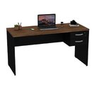 Mesa De Escritório Escrivaninha Com Gaveta 2 Gavetas 140cm No