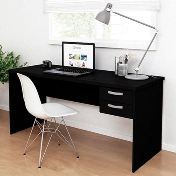 Mesa De Escritório Escrivaninha Com Gaveteiro 1.60x60 Tampo 3