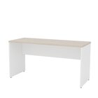 Mesa De Escritório Escrivaninha Tampo 160cm Carvalho E Branco