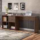 Mesa De Escritório Escrivaninha Tampo Giratório Para Computad