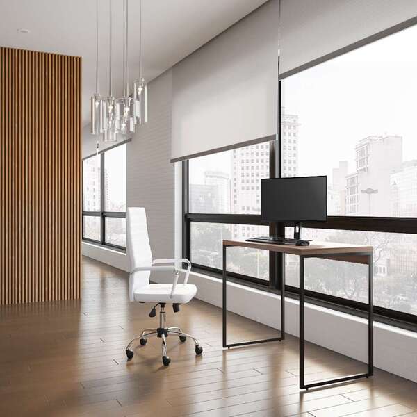 Mesa De Escritório Fred Nogal 90 Cm