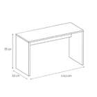 Mesa De Escritório Gávea Preta E Freijó