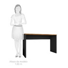 Mesa De Escritório Gávea Preta E Freijó