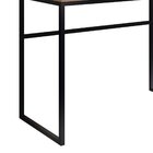 Mesa De Escritório Industrial 1 Gaveta E 1 Nicho Mel Preto