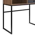 Mesa De Escritório Industrial Com 1 Gaveta E 1 Nicho Mel