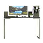 Mesa De Escritório Industrial Preta 120cm Nero Marquina Madesa