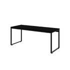 Mesa De Escritório Kuadra 180cm Industrial Preto E Ônix Preto