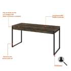 Mesa De Escritório Kuadra 2 Gv Marrom Escuro 150 Cm