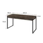 Mesa De Escritório Kuadra 2 Gv Marrom Escuro 150 Cm