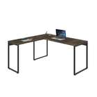 Mesa De Escritório Kuadra Ii Marrom Escuro 150 Cm