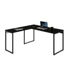 Mesa De Escritório Kuadra Ii Preta 150 Cm