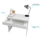 Mesa De Escritório Mia A03 Com Gaveta - Amarena Móveis - Bran