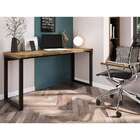 Mesa De Escritório Miguel Marrom E Preta