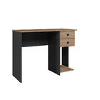 Mesa De Escritorio Monserrato Preto Fosco Carvalho Rustico