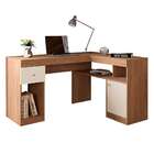 Mesa De Escritório Nilo 1 Pt 1 Gv Buriti E Off White