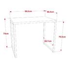 Mesa De Escritório Office 90cm Nogal