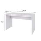 Mesa De Escritório Office Branca 120 Cm