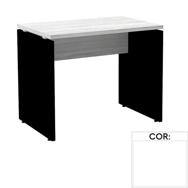 Mesa De Escritório Pé Painel Pe25 Em Mdp 90 X 45 Cm Branca Co