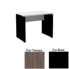 Mesa De Escritório Pé Painel Pe25 Em Mdp 90 X 60 Cm Cor Walnu