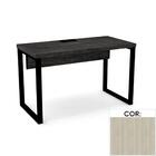 Mesa De Escritório Pé Tubular Pe40 Em Mdp 134 X 60 Cm Cor Nog