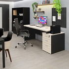 Mesa De Escritório Pedestal 3 Gavetas 1.90x70 Tpo 30mm Netmob