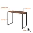 Mesa De Escritório Spencer Nogal 90 Cm