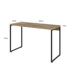 Mesa De Escritório Studio 120cm Industrial Carvalho E Preto C