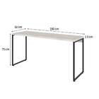 Mesa De Escritório Studio Bege 150 Cm