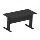 Mesa De Escritório Uno Reta 120 X 60 Preta Com Gavetas