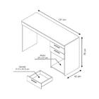 Mesa De Escritório Uruguai 2 Gv Nogal